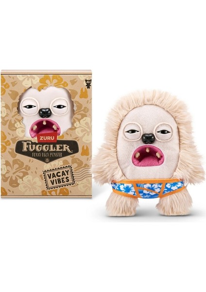 Vacay Vibes Tatil Havası Zuru Fuggler Komik Peluş Oyuncak - Hedge Grog 22 cm