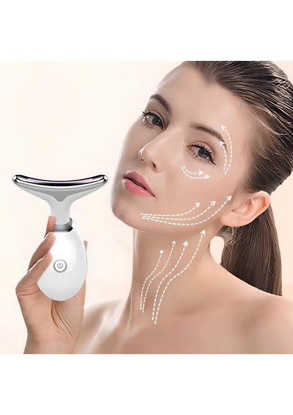 7 Farklı Işık Modlu Titreşimli Boyun ve Yüz Ems Güzellik Cihazı fırsatları