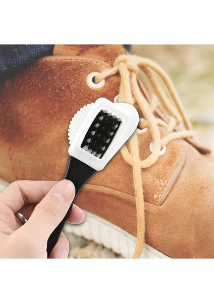 Çift Taraflı Pratik Taşınabilir Süet Nubuk Deri Çizme Bot Ayakkabı Temizleme Bakım Fırçası fırsatları