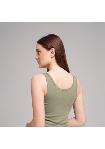 Ribbed Snuggle Up U-Neck Tank Top modelleri