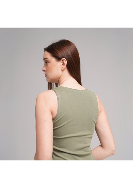 Ribbed Luxe U-Neck Tank Top modelleri