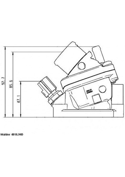 Mtxdpn Termostat 90 C Volvo C30 06 12 C70 Ii 2.4d 07 13 S60 2.0t 00 10 Komple