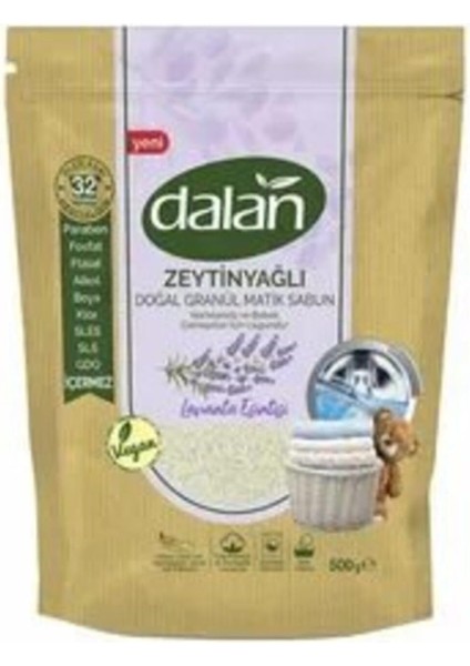 Dalan Doğal Granül Sabun Zeytinyağlı 500 gr x 2 Adet