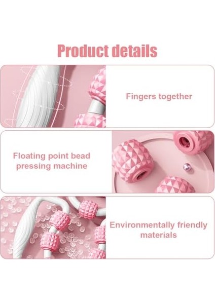 Bacak Kası Masaj Aleti – Derin Doku Masaj Rulosu, 9 Tekerlekli, Bacak Masaj Aleti, 2025 Yeni Masaj Rulosu Ayaklar, Ayak Masaj Aleti, 360° Tetik Noktası Masaj Rulosu, Bacak, Ayak, Kol Masajı Için