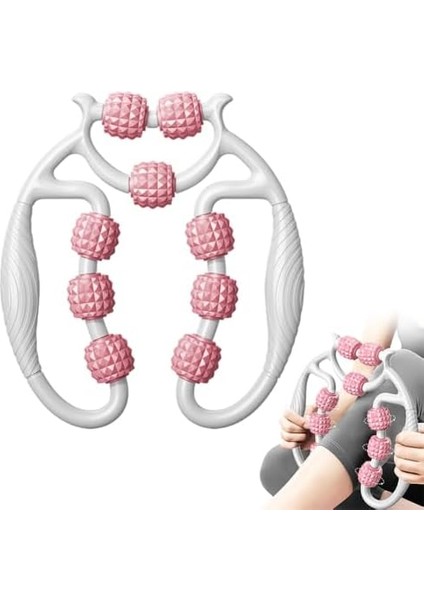 Bacak Kası Masaj Aleti – Derin Doku Masaj Rulosu, 9 Tekerlekli, Bacak Masaj Aleti, 2025 Yeni Masaj Rulosu Ayaklar, Ayak Masaj Aleti, 360° Tetik Noktası Masaj Rulosu, Bacak, Ayak, Kol Masajı Için fiyatları
