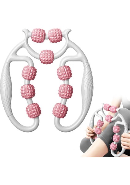Bacak Kası Masaj Aleti – Derin Doku Masaj Rulosu, 9 Tekerlekli, Bacak Masaj Aleti, 2025 Yeni Masaj Rulosu Ayaklar, Ayak Masaj Aleti, 360° Tetik Noktası Masaj Rulosu, Bacak, Ayak, Kol Masajı Için modelleri