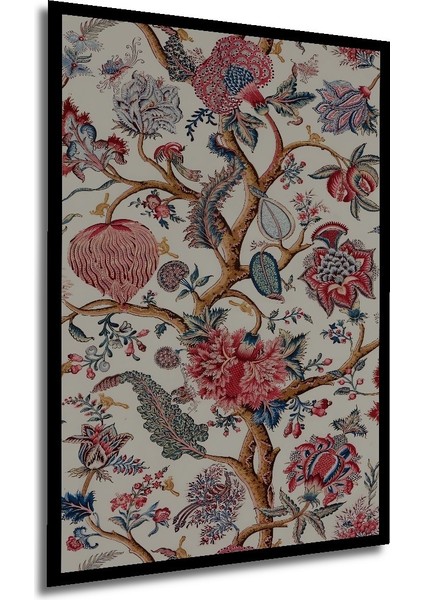 Dekoratif Ahşap Dikdörtgen Tablo Çiçekli Ağaçlar Çerçeve Görünümlü modelleri