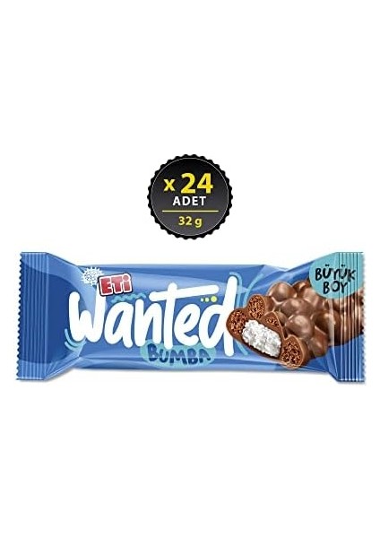 Eti Wanted Bumba Hindistan Cevizli Bar 32 G x 24 Adet fiyatları