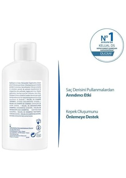 Ducray Kelual Ds Shampoo Kepeklenme ve Kaşıntı Karşıtı Şampuan 100ML fiyatları