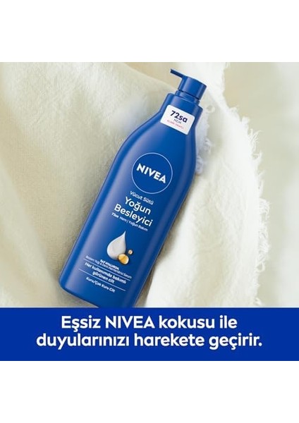 Nıvea Besleyici Vücut Sütü 400ML, Kuru Ciltler, 48 Saat Nemlendirici, E Vitamini, Badem Yağı, X2 Adet modelleri
