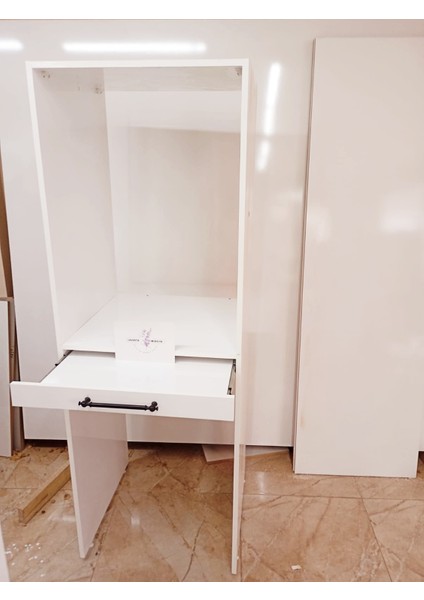 Lavanta Mobilya Mdf Amazon Beyaz Çamaşır Makinesi ve Kurutma Makinesi Dolabı indirimleri