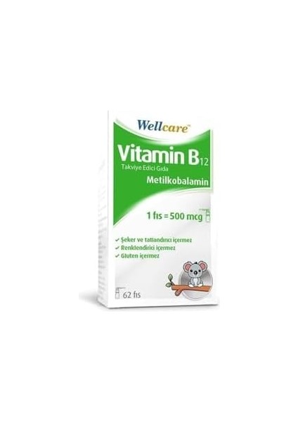 Wellcare Vit. B12 Sprey 500 Mcg 5 ml