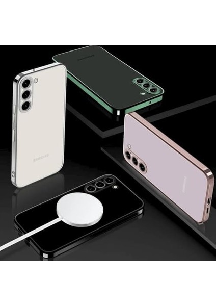 Galaxy S23 ile Uyumlu Kılıf Kenarları Siyah Renkli Kamera Korumalı Dayanıklı Arka Kısmı Şeffaf Esnek Silikon Kapak modelleri