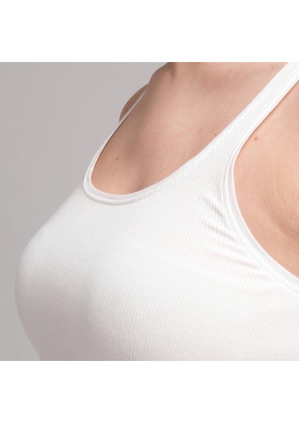 Classic Cotton U-Neck Ribbed Tank indirimleri