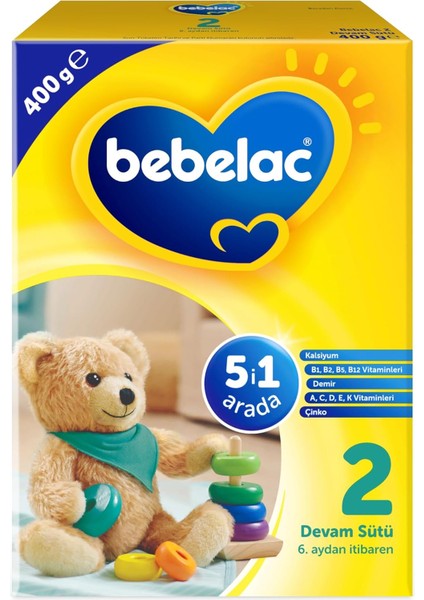 Bebelac 2 Devam Sütü 400 G 6-9 Ay