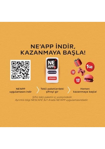 Nescafé 3'ü 1 Arada Sütlü Köpüklü Çözünebilir Kahve Karışımı 120 Adet, 17,4 G x 12 fiyatları