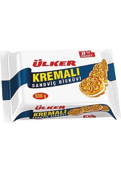 Ülker Kremalı Bisküvi, 61 Gr, 8'li Paket