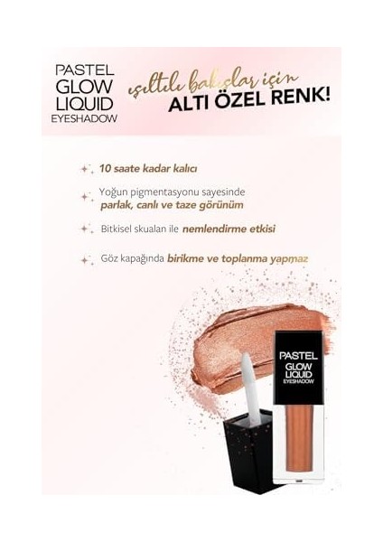 Pastel Glow Liquid Eyeshadow - Likit Far, 226 Life Core, 2.3 ml