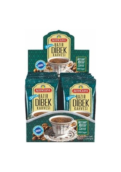 Altıncezve Hazır Dibek Kahvesi Sütlü Şekerli 20 x 10 G