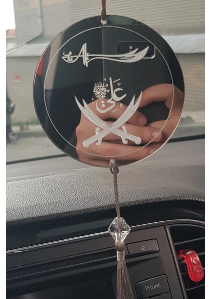 Hz. Ali Kılıcı Araba Süsü Pleksi Dikiz Aynası Süsü