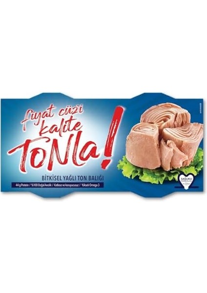 Dardanel Kalite Tonla Bitkisel Yağlı Ton Balığı 2X150 gr