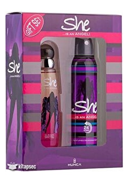 Angel Kadın Parfüm ve Deodorant Seti EDT 50 ml 150 ml Lüks Ambalajda Hediye Seçeneği