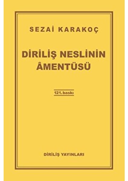 Neslinin Amentüsü - Sezai Karakoç fiyatları