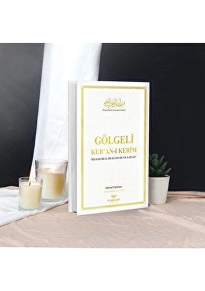 Beyaz Orta Boy Gölgeli Kur'an-ı Kerim 616 Sayfa Arapça İçerik ile fiyatları