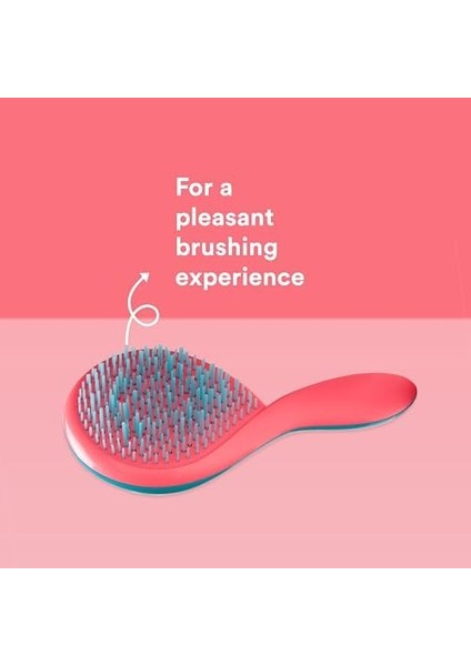 Michel Mercier Kız Için Dolaşan Fırça - Çocuk Saç Fırçası Acısız ve Rahatlatıcı Küçük Fırça Kızlar Için Kıvırcık Saç, Islak Veya Kuru Saçlar - Genç Eller Için Özel Olarak Tasarlanmıştır (Kalın) fiyatları