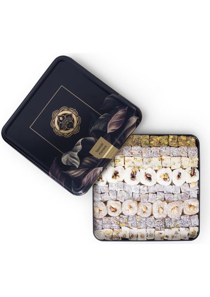 Siyah Metal Kutu Karışık Lokum 900 Gr. fiyatları