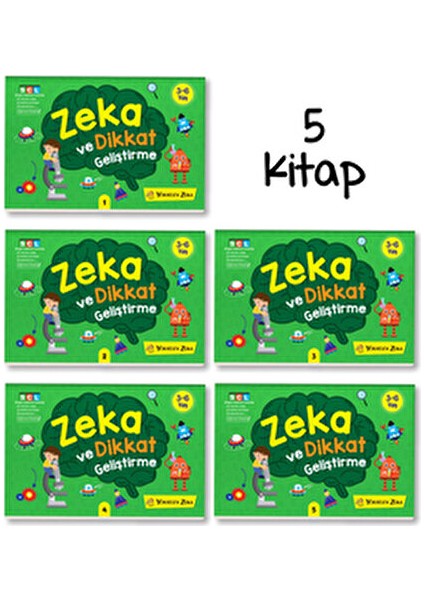 3-6 Yaş Zeka ve Dikkat Geliştirme Seti Sabri Yaradılmış 3-5 Yaş İçin Eğitici