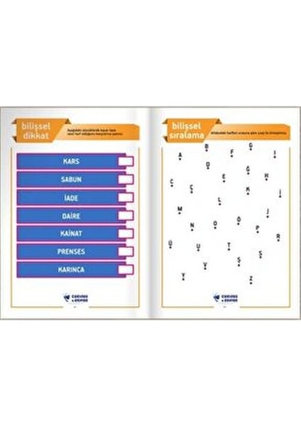 - Zeka Geliştirici Kitaplar Bilişsel Beceriler Geliştirme Aktiviteleri 6-8 Yaş fırsatları