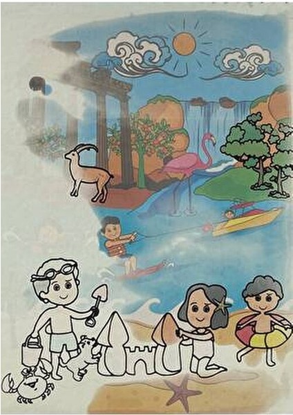 Magic Sihirli Boyama Kitabı 3-5 Yaş İçin Eğlenceli Sanat Deneyimi indirimleri