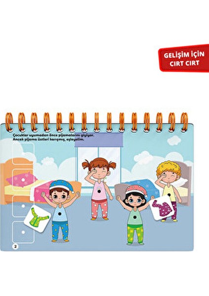 Eğitici Cırt Cırt ile Uyku Vakti Kitabı 1-5 Yaş