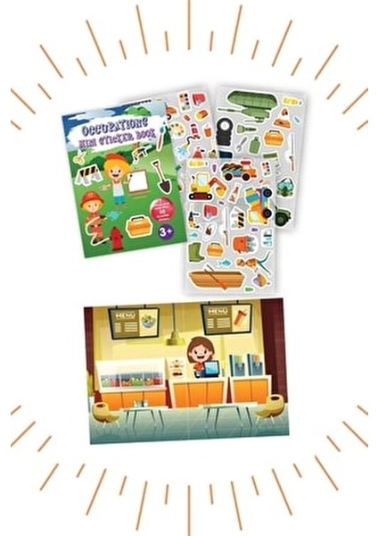 Mini Sticker Book Meslekler Eğitici Kitap 3-5 Yaş İçin Anonim Yazar Ciltli fırsatları