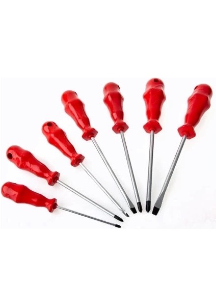 Mıknatıslı Düz Yıldız Tornavida Seti - 7 Parça