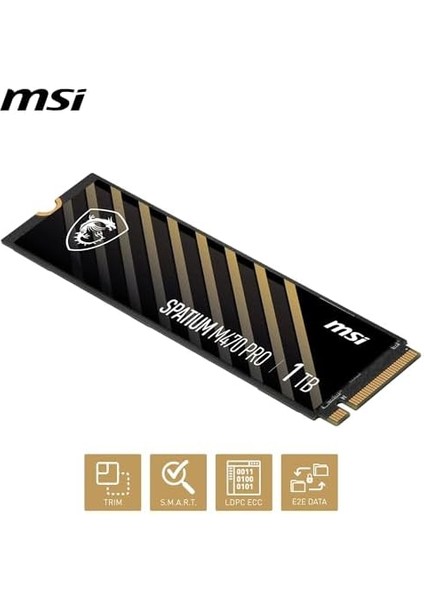 Msı SSD Spatıum M470 Pro Pcıe 4.0 Nvme M.2 1tb R:6000 W:4500 fiyatları