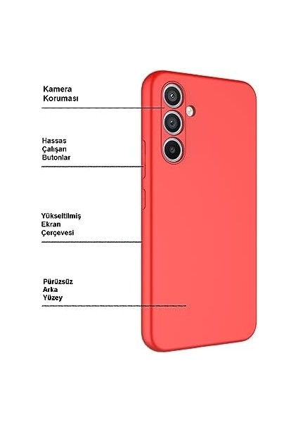 Kzy Iletişim Galaxy A24 ile Uyumlu Kapak Kamera Korumalı Içi Kadife Lansman Silikon Kılıf - Koyu Yeşil modelleri