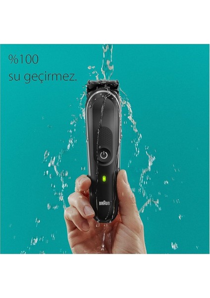 All In One Style Kit 9 Ürün Bir Arada Su Geçirmez Erkek Bakım ve Traş Makinesi fırsatları