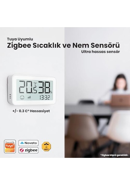 LCD Ekranlı ve Nem Sensörü (, Smart Life, Assistant, 2mqtt Uyumlu) fiyatları