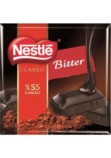 Nestlé%55 Kakao Bitter Çikolata, 60 G x 6