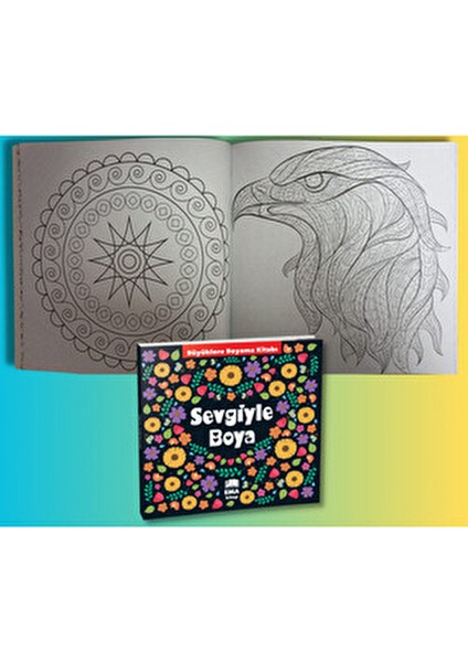 Aşk İle Boya Büyüklere Boyama Kitabı Kolektif 70 Sayfa indirimleri