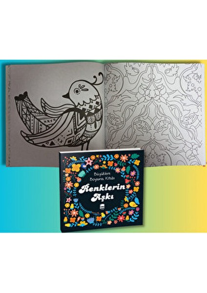 Aşk İle Boya Büyüklere Boyama Kitabı Kolektif 70 Sayfa