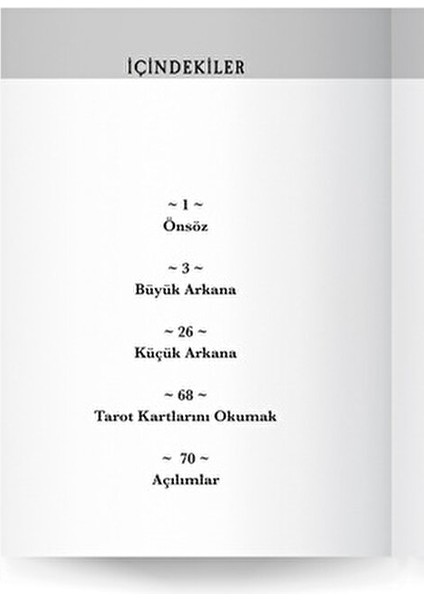 Destina Tarot Takımı - Güleycan Sönmez 54 Sayfa Türkçe Hobi Kitabı 2024 Yayınlı