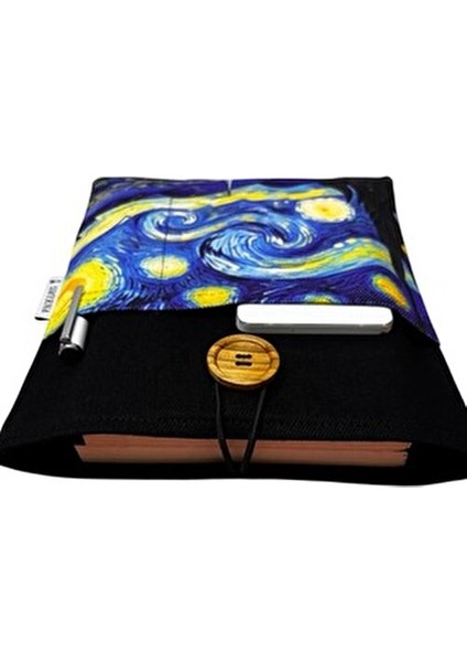 Yıldızlı Gece Siyah Kitap Kılıfı Kolektif Yazar 1 Sayfa Ciltsiz