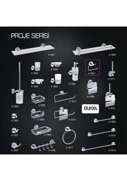 Duxxa Proje Tuvalet Kağıtlık Krom A.1607 fırsatları