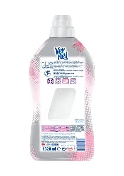 Vernel Max Konsantre Çamaşır Yumuşatıcısı 1320 ml 55 Yıkama Çiçek Ferahlığı modelleri