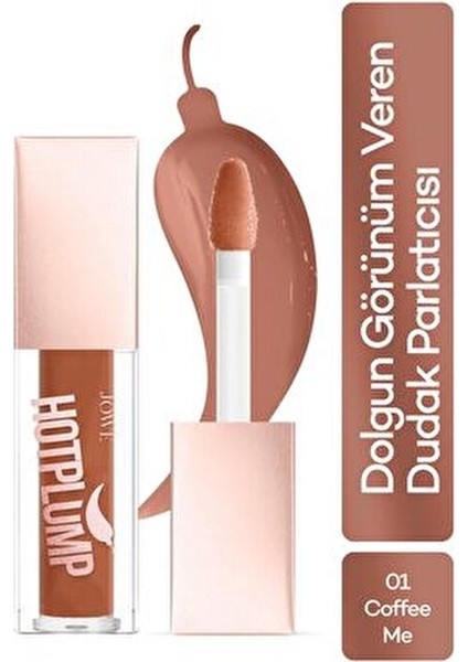 Hot Plump Dudak Parlatıcısı Uzun Süre Kalıcı Parlak Etkiyle Kahverengi 01 Coffee Me fiyatları
