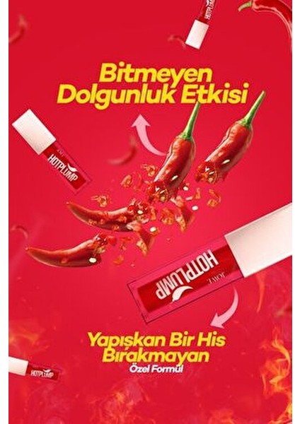 Hot Plump Dudak Parlatıcısı Uzun Süre Kalıcı Parlak Etkiyle Kahverengi 01 Coffee Me