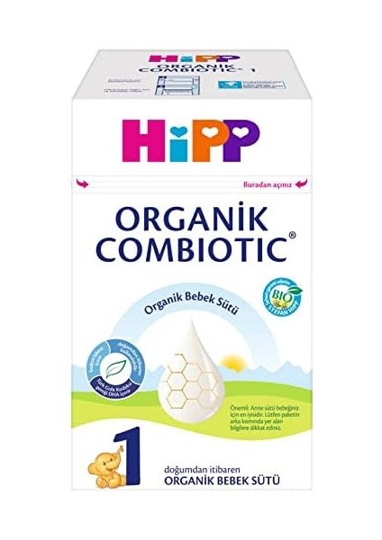 Hipp 1 Organik Combiotic Bebek Sütü 800 gr